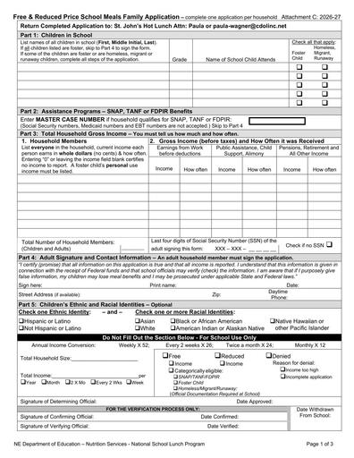 Meal Application '27