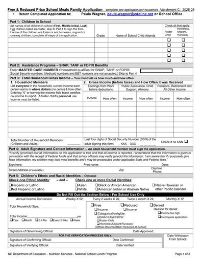 Meal Applications 25 26