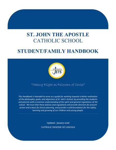 St John's Student Family Handbook (January 2026)