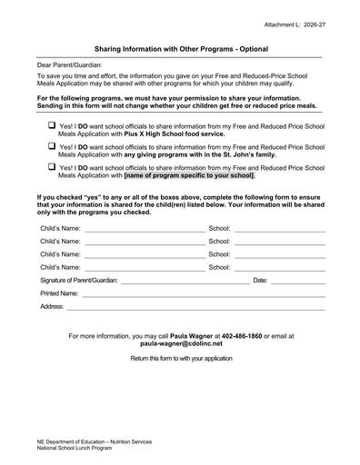 Sharing Info Waiver '27
